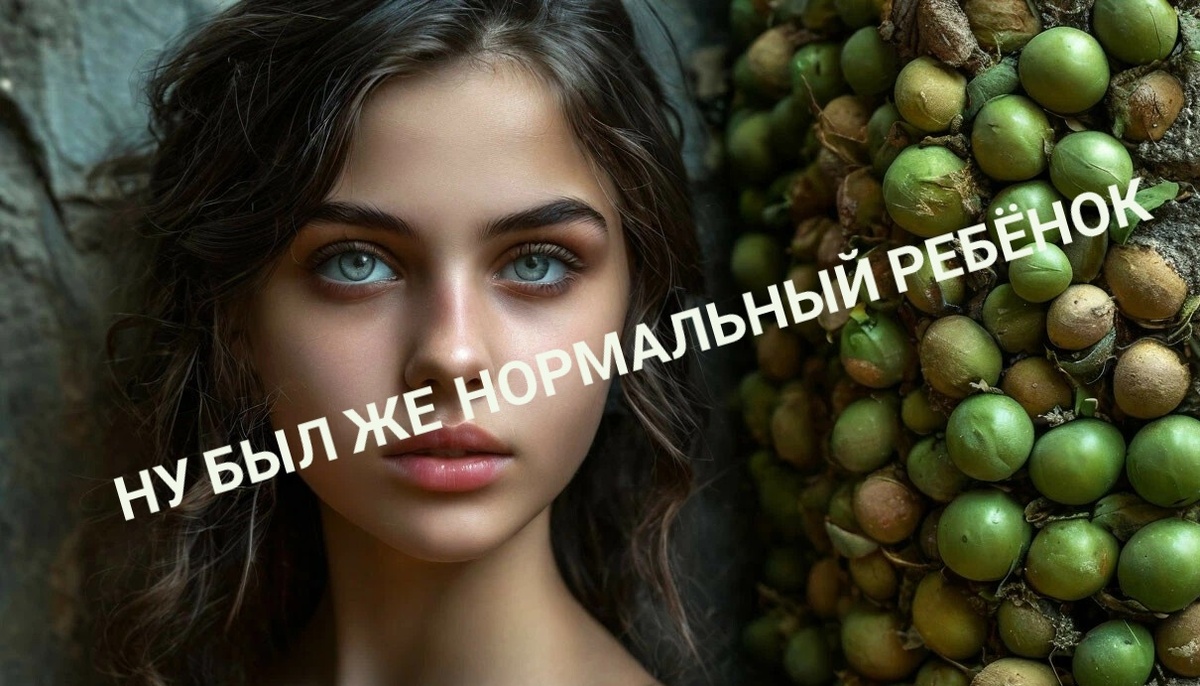 Вольная интерпретация ИИ на тему "об стену горох"