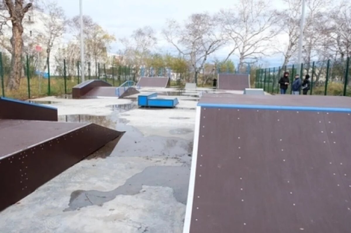    Скейт-парк в Вилючинске готов на 90%