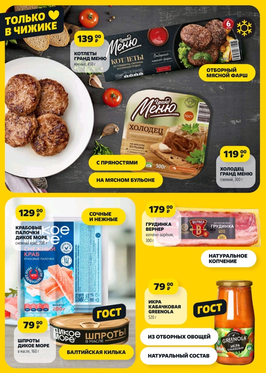 Электронный каталог товаров в Чижике.