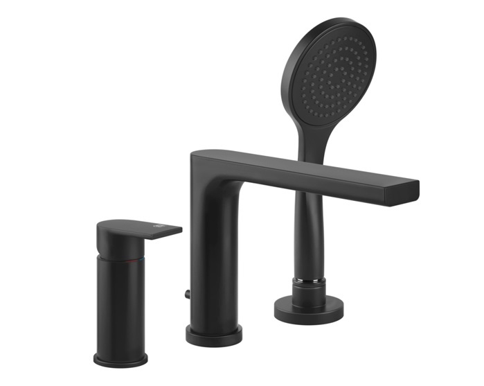 Смеситель для ванны Gessi Emporio Via manzoni 38634#299 черный матовый