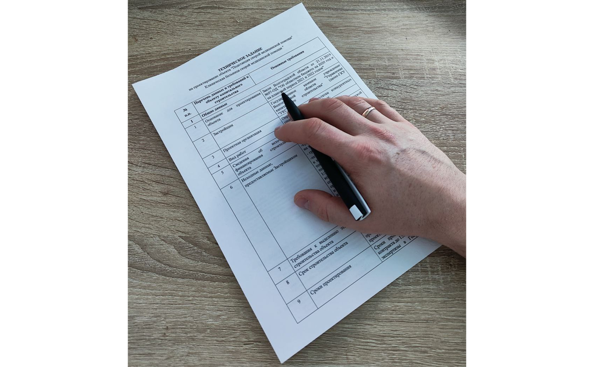 Рисунок 1. Техническое задание на проектирование электроустановок. Изображение выполнено командой НПО ЭлектроРазработки