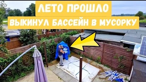 #104 Первый день после отпуска / спасаю виноград / выкинул бассейн