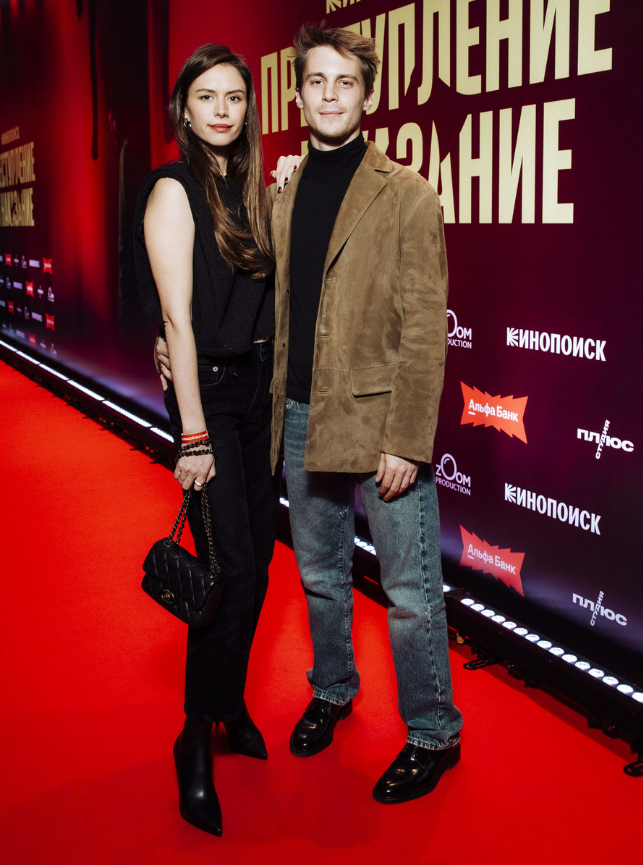 Иван Янковский и Диана Пожарская на премьере сериала «Преступление и наказание». 