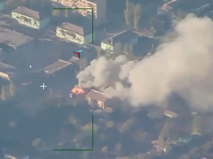 Удар по ПВД операторов БПЛА ВСУ в Курахово. Фото: Минобороны РФ