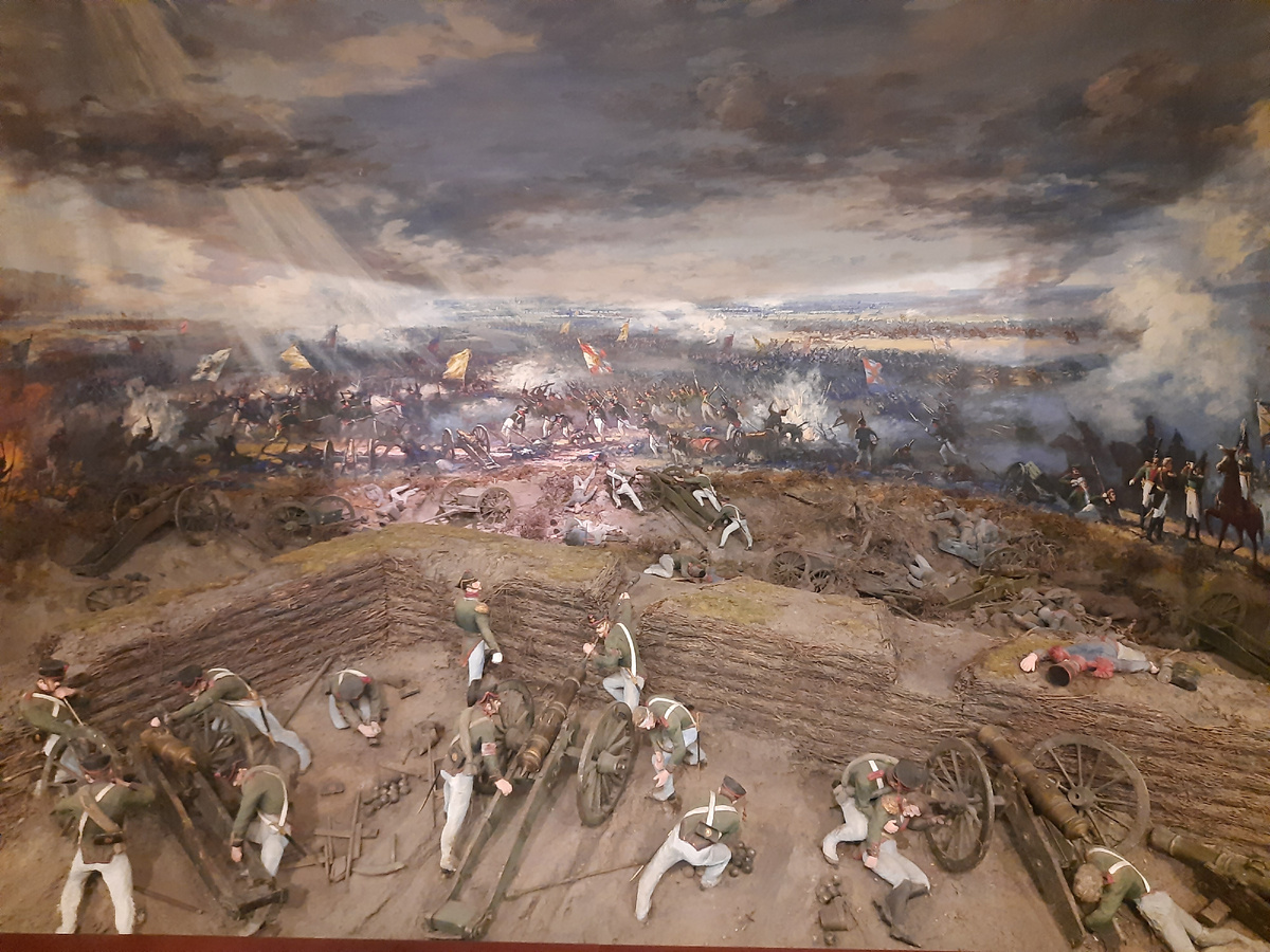 Макет сражения в музее
