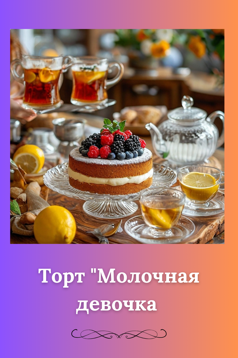 Торт "Молочная девочка"
