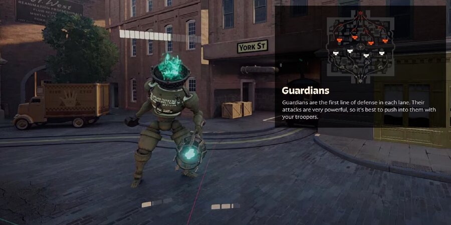    В активированном состоянии союзные Стражи"горят" зелёным цветом.