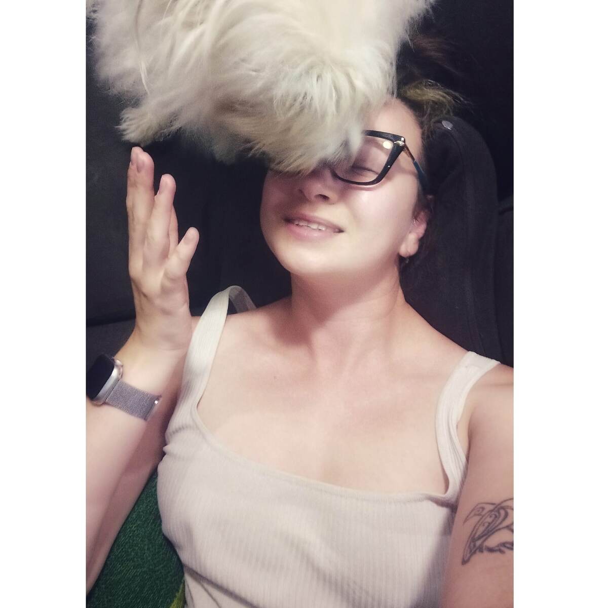 собачий язык - тоже не лучший способ очистки линз 😀 фото автора