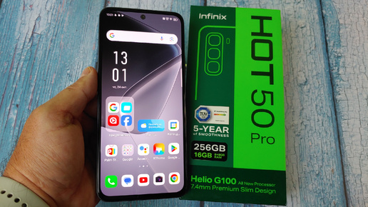 Infinix Hot 50 Pro 4G Распаковка / Настройка / Первое Знакомство