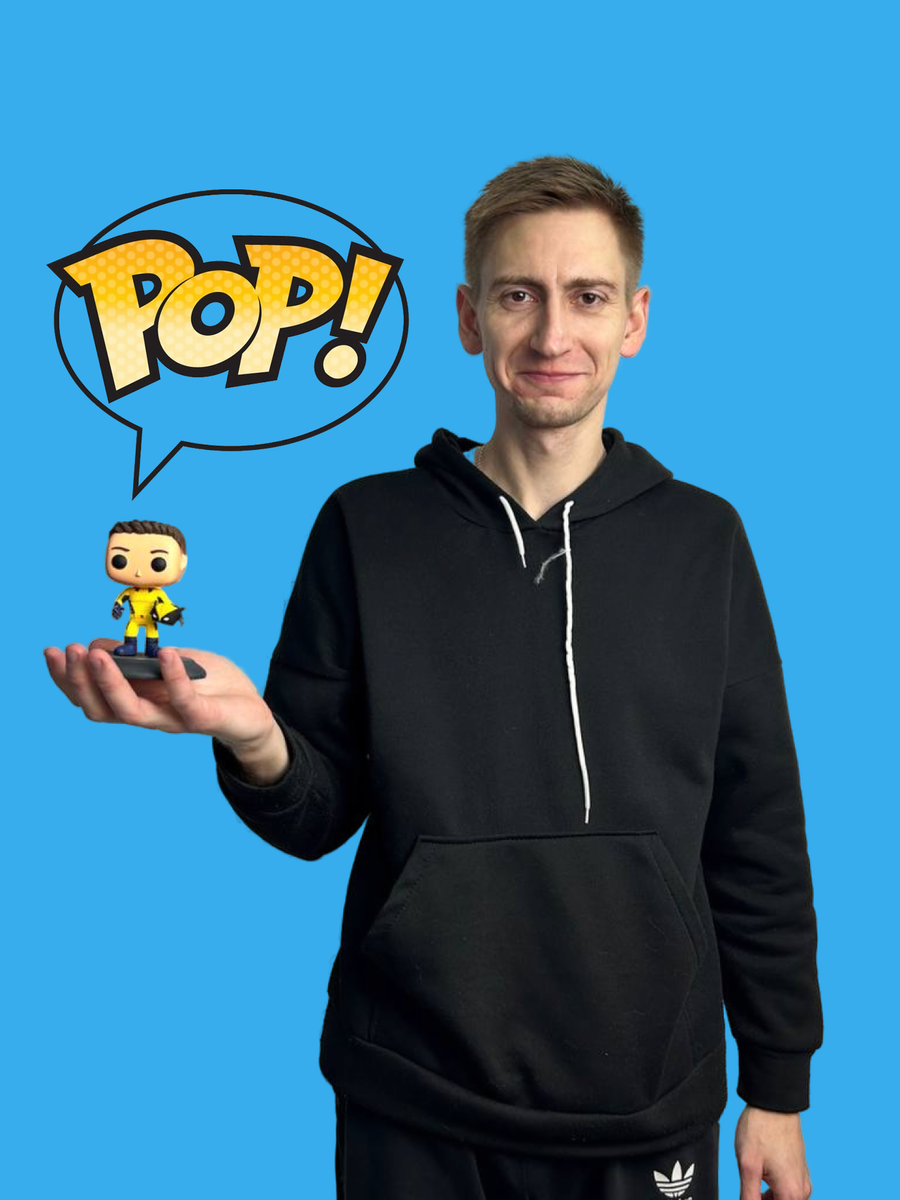 Портретная 3D-фигурка в стиле Funko Pop
