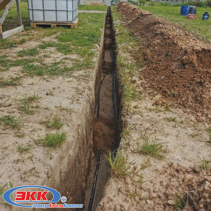 Траншея для бронированногокабеля