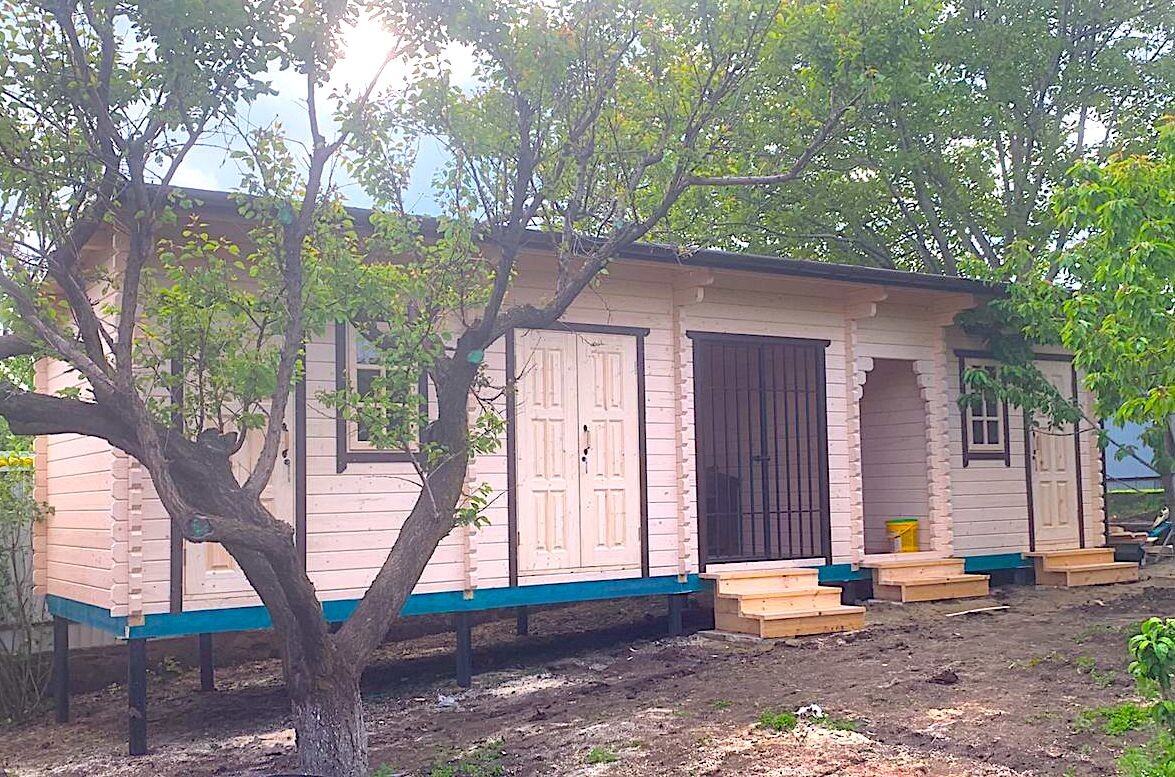 Многофункциональная беседка с бытовкой по индивидуальному проекту. Установлена за 2 дня