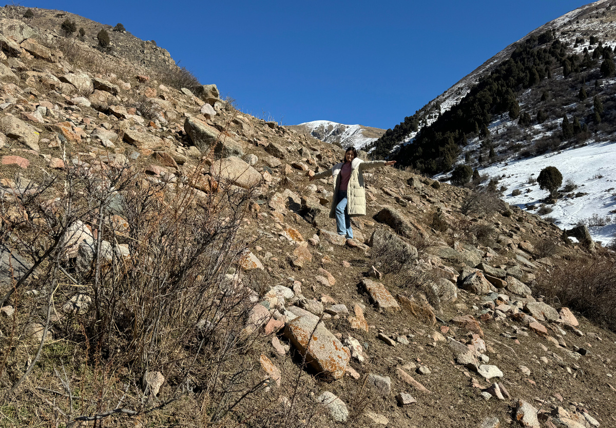 В феврале этого года с мужем и детьми съездили в Кыргызстан.