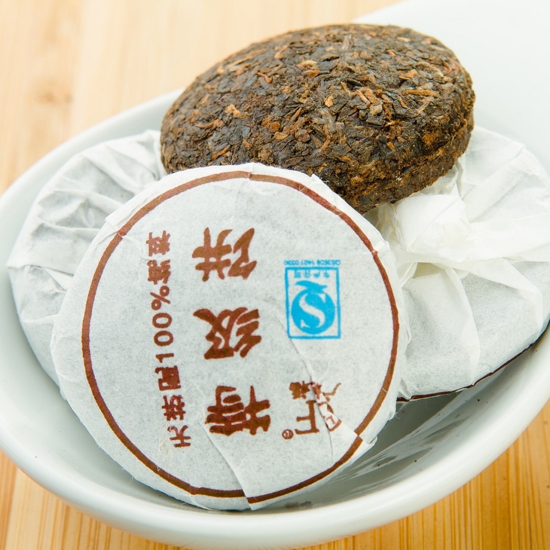 Пуэр Дворцовый Шу. Мини-точа (Маленькая Чаша) Прессованный пуэр в форме шайбы. Провинция Юньнань