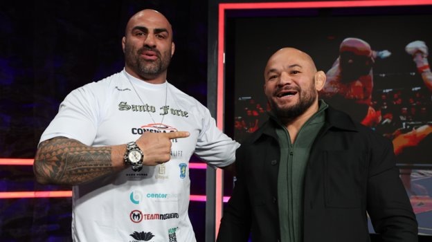    Бойцы ММА Фернандо Родригес (слева) и Глейсон Тибау.Александр Федоров