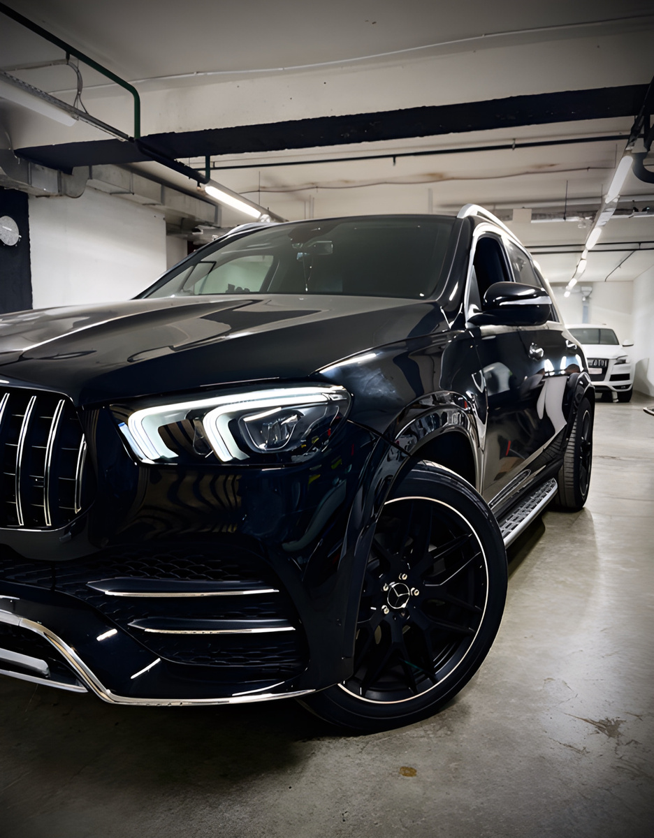 Mercedes GLE замена стекла фары, машина приехала с Америки с запотеванием фары