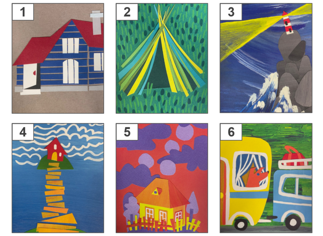 6 метафорических карт из колоды «Мой дом» Л. Кононовой. Коллаж мой 