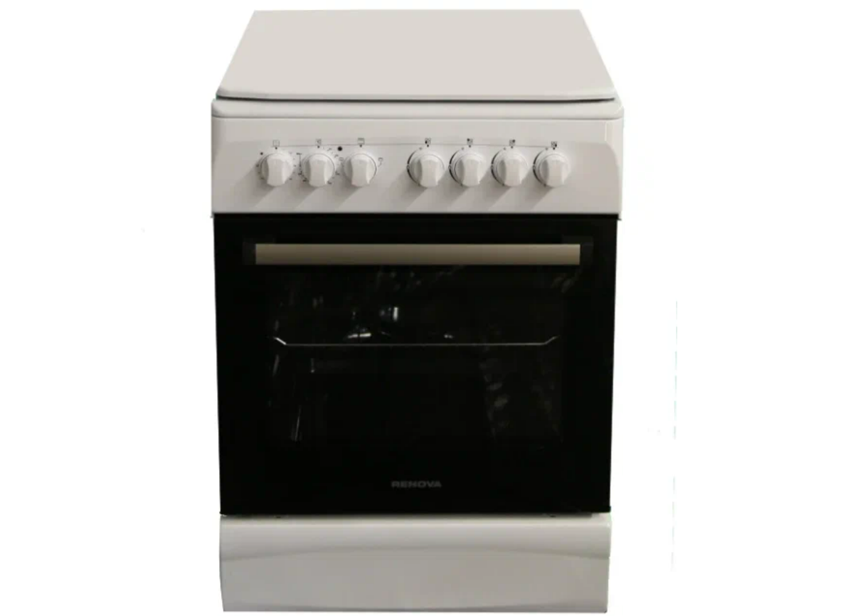 Плита комбинированная RENOVA SG6E-TDW, белый 