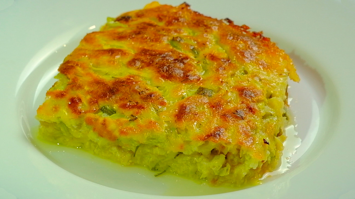 Запеканка из кабачков.