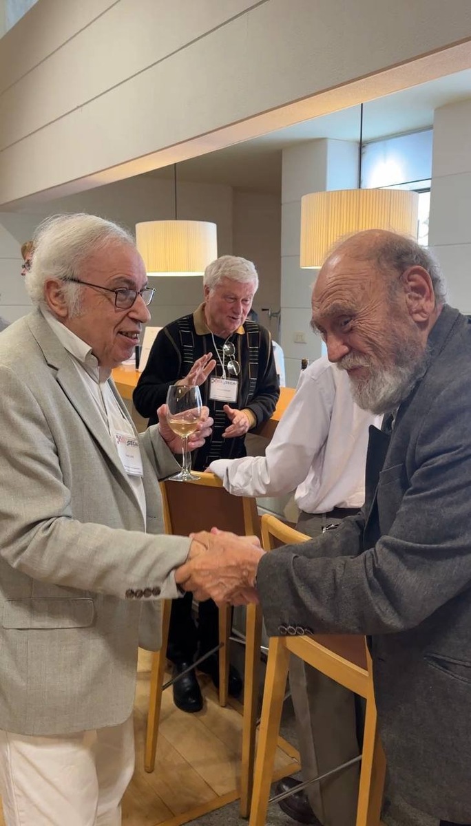 Владимир Львович Арлазаров и шахматист и шахматный журналист Дэвид Леви