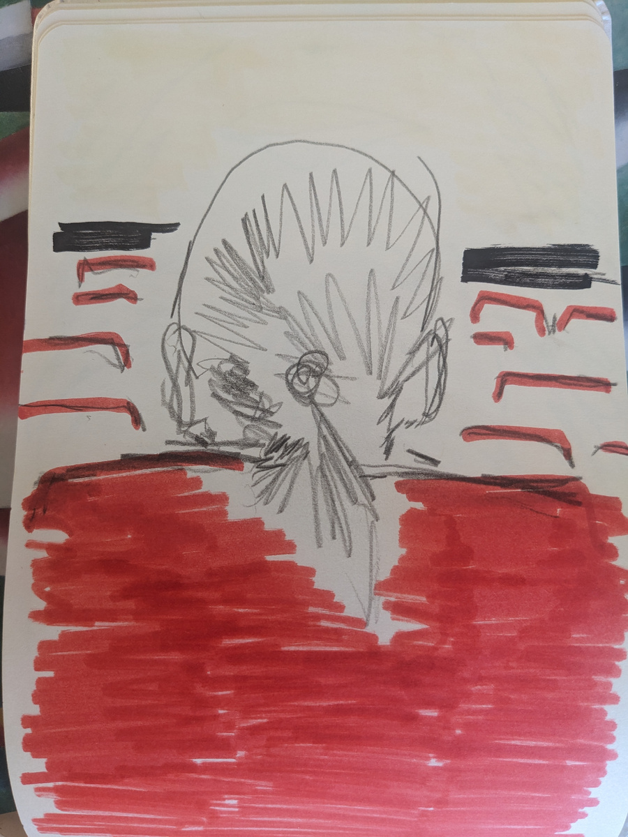 Нарисовала сидещую спереди в зале девочку-подростка, а потом оказалось, что это актриса Светлана Иванова