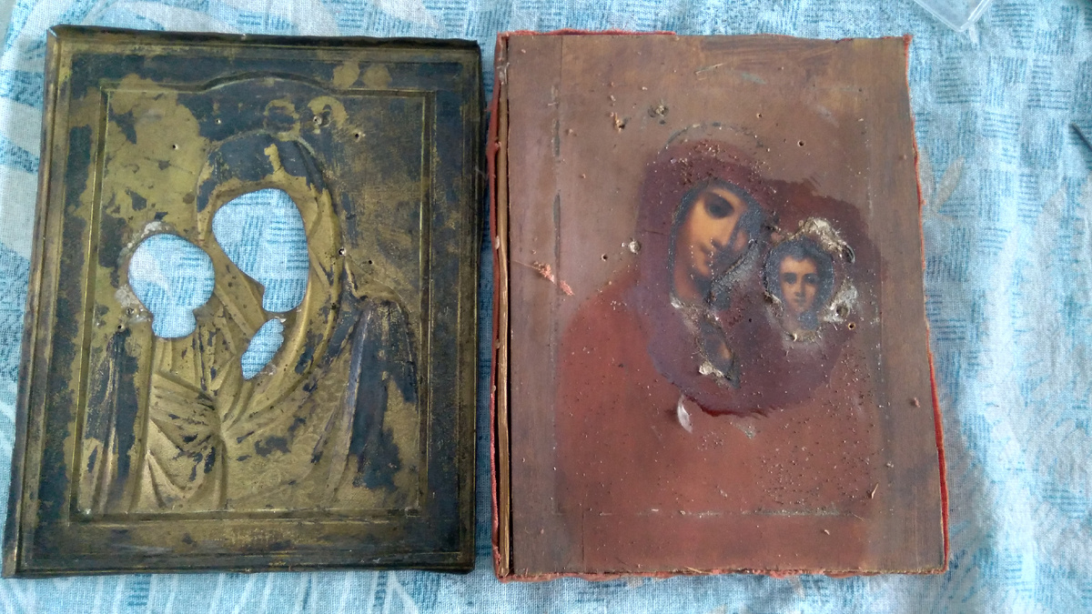 Снимаем оклад.