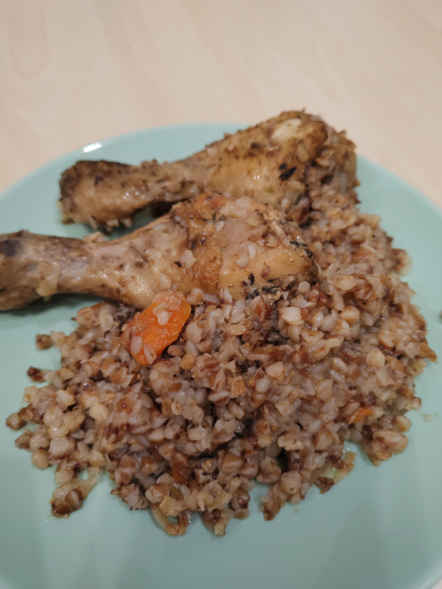 Для приготовления "Гречки с курицей в мультиварке" вам понадобится :