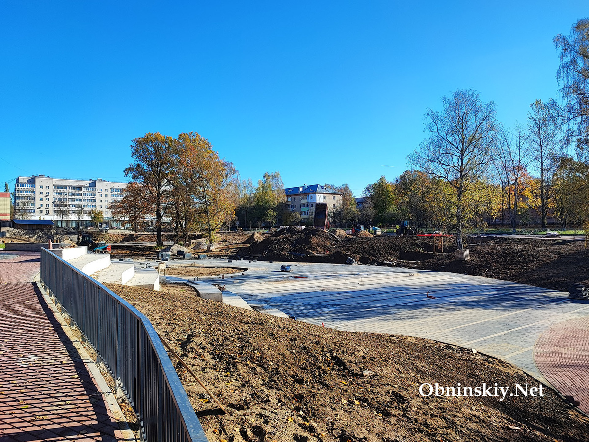Благоустройство в Репинском овраге в Обнинске