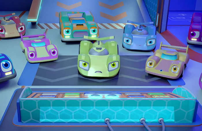    кадр из мультфильма «Супер Ралли. Тайна двух планет»