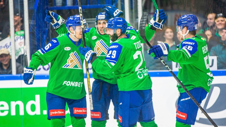    «Салават Юлаев» дома обыграл «Торпедо» (5:4) в матче КХЛ 24 октября 2024 года.ХК «Салават Юлаев»