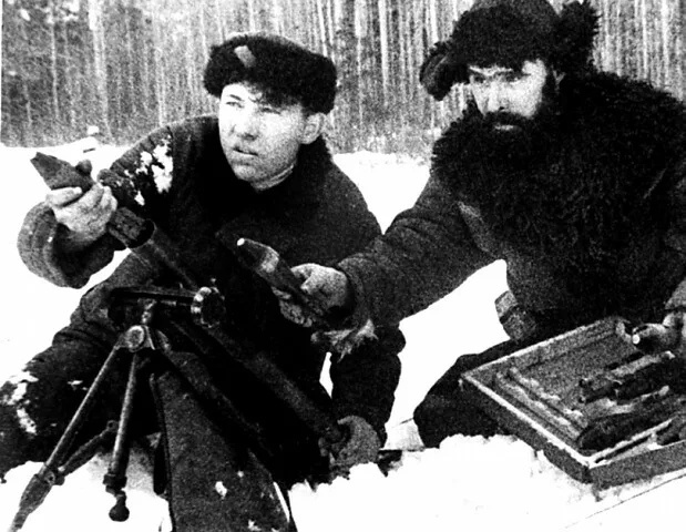 Фото партизанского расчёта.