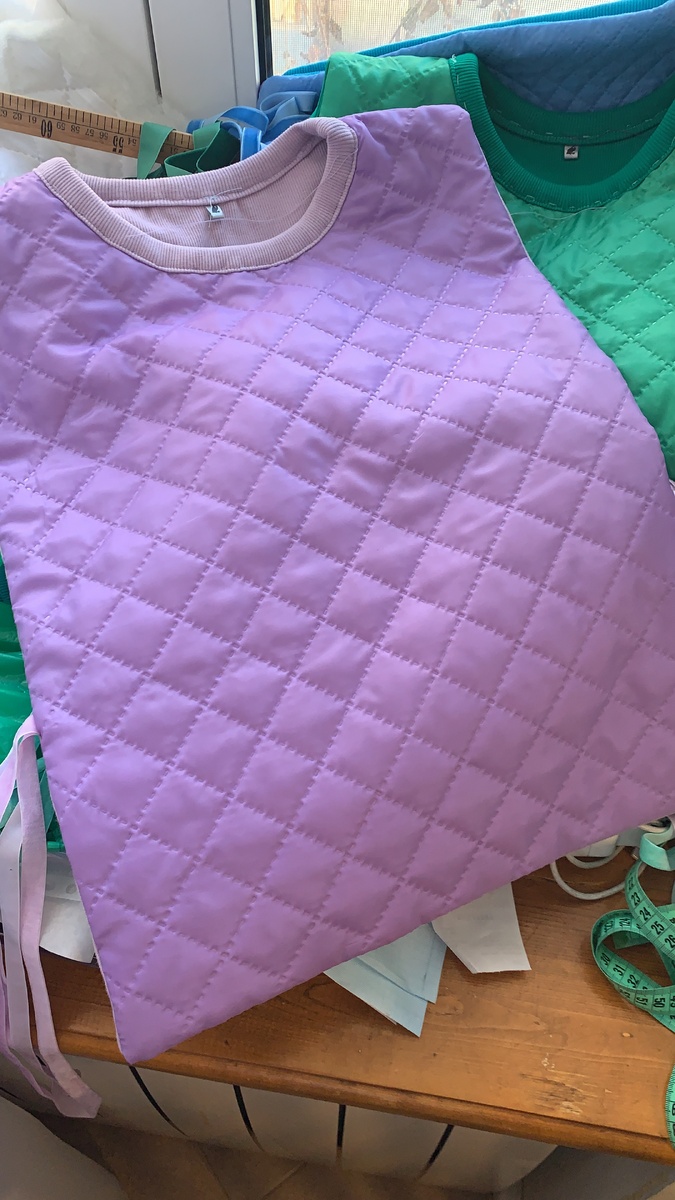 Из архива бренда Pink Frog, первые телогреи из термостёжки для первой съемки