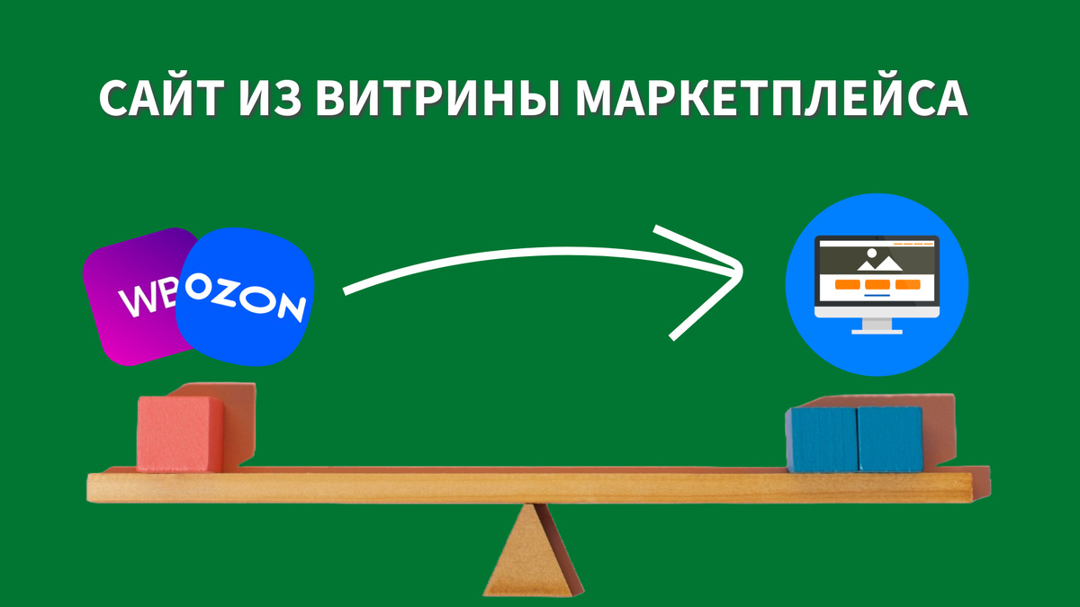 Свой сайт из товаров с маркетплейсов