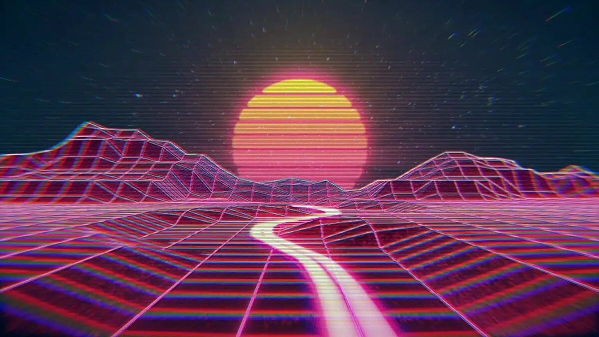 Классическая эстетика Synthwave