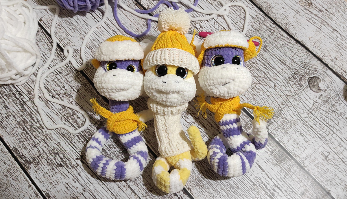 Плюшевая змейка. 