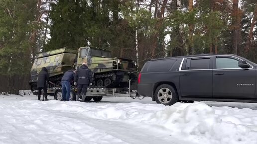 Мы всё-таки смогли засадить военный танк Volvo bv202.