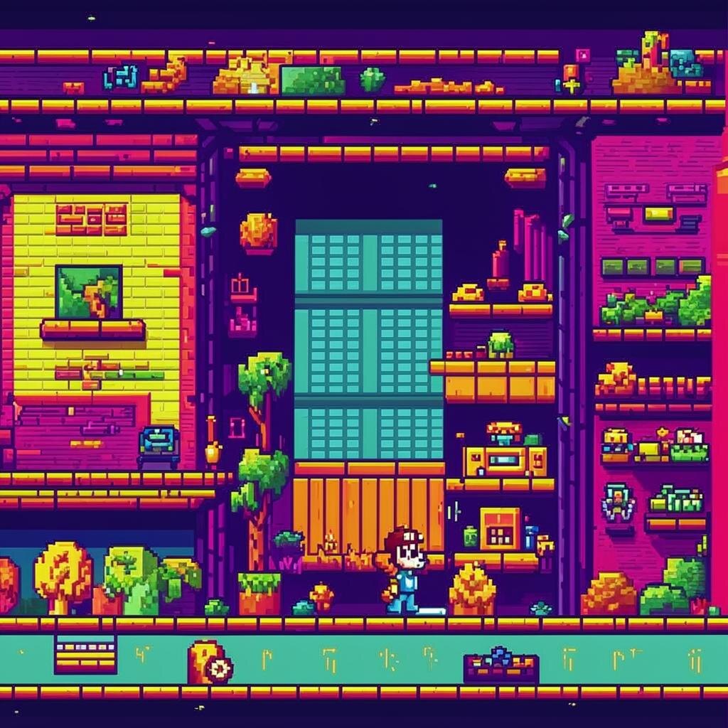 Вот так видит ретро игру одна из генеративнх нейронок