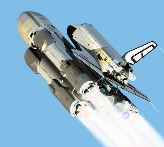 "Энергия-Буран" в полете (topwar.ru)