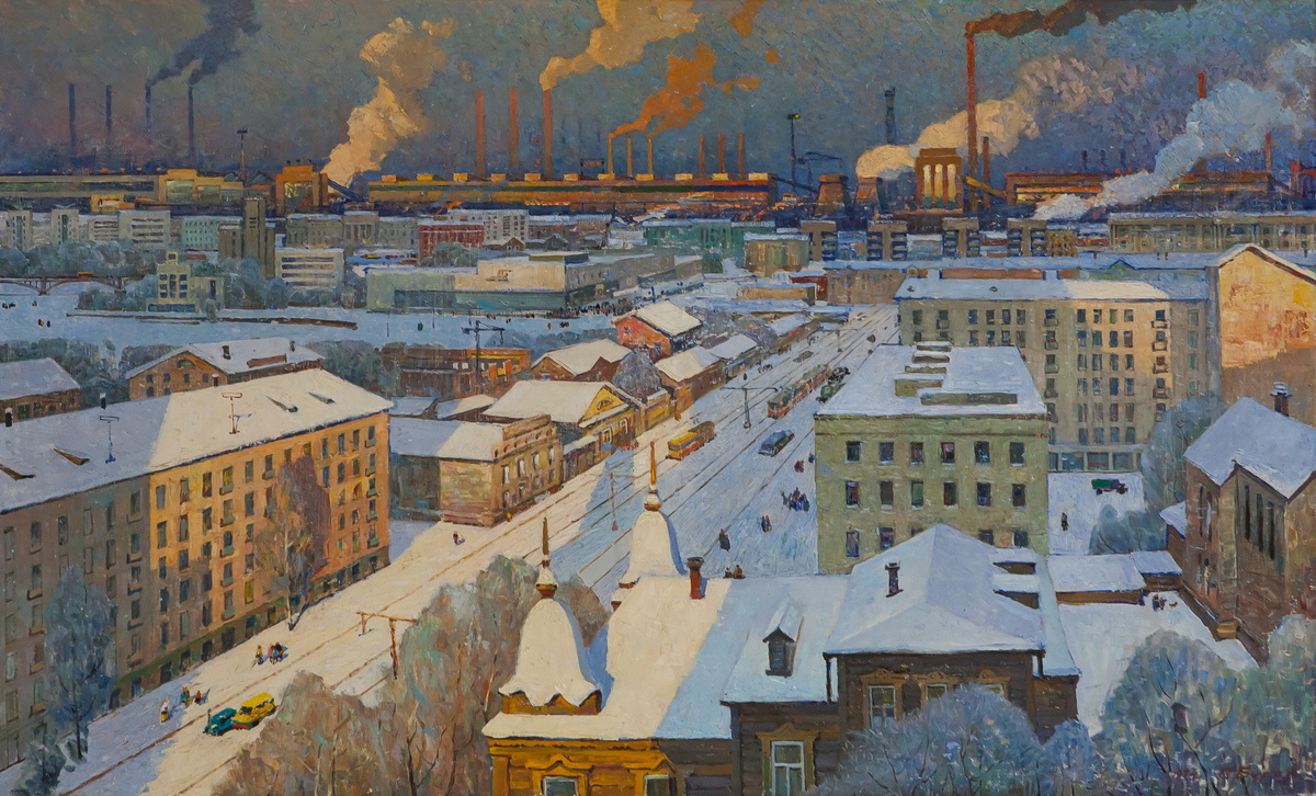 Рис 2 Бурак Александр Филиппович. Индустриальный Свердловск. 1974 г.