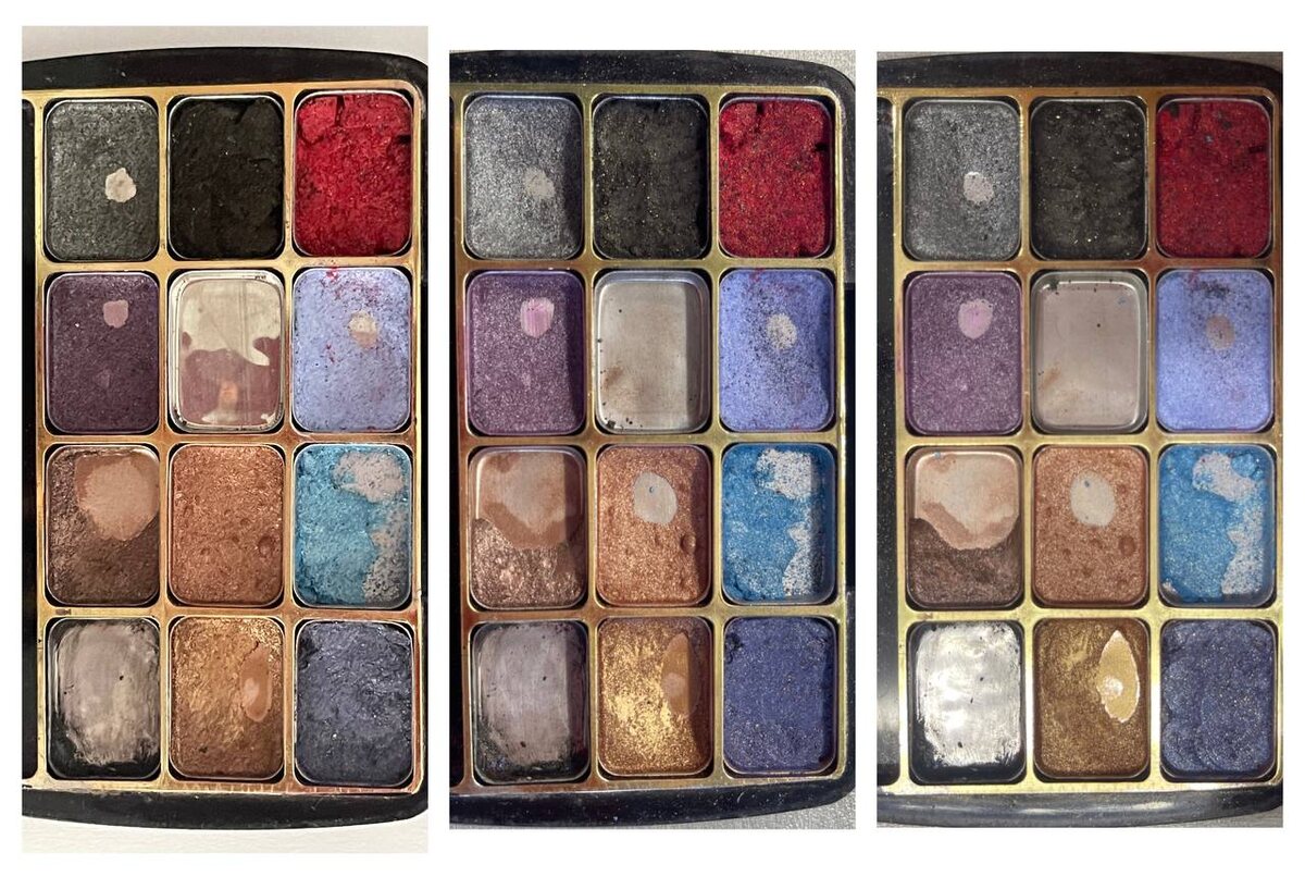 Слева фото на начало августа/В центре фото на конец сентября/Справа фото на конец ноября