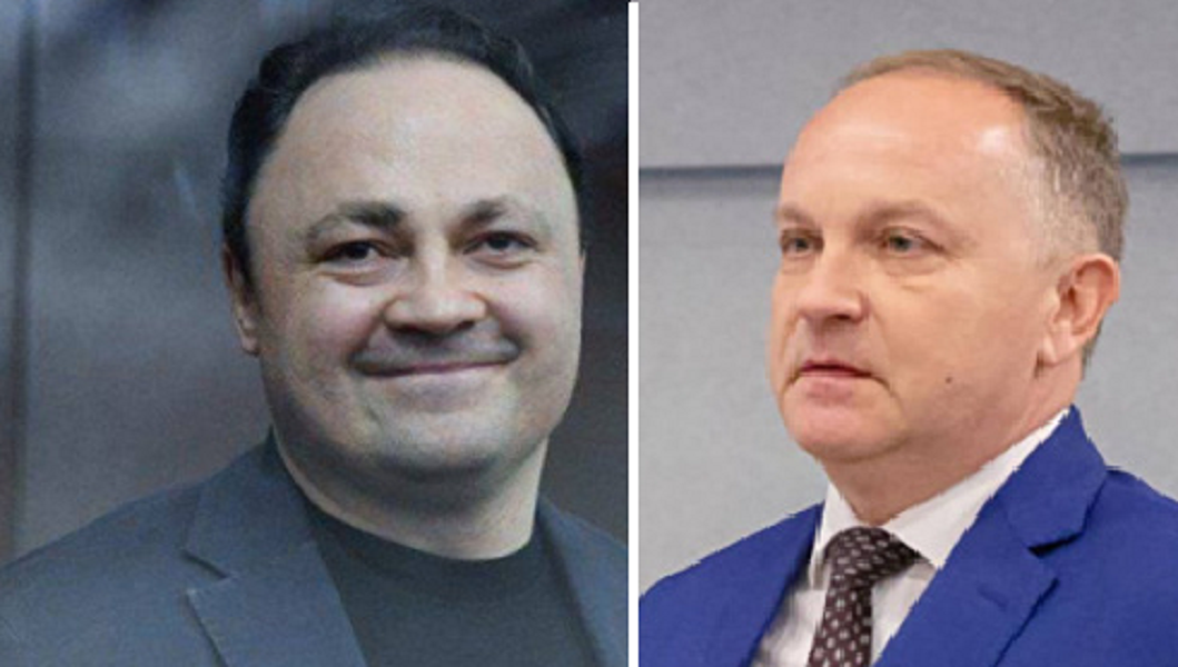 Экс-мэр Владивостока Игорь Пушкарев (слева) и Олег Гуменюк (бывший мэр Владивостока)