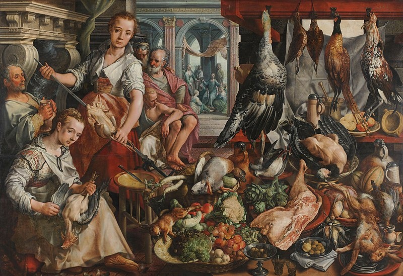 Иоахим Бейкелар, Хорошо укомплектованная кухня, 1569