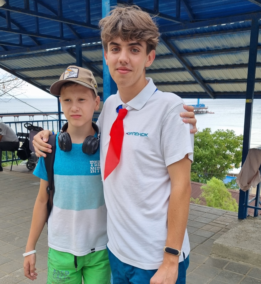 Матвей со своим вожатым