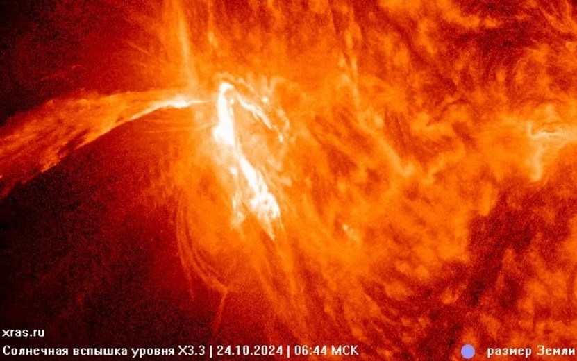    Гигантская вспышка на Солнце может принести на Землю магнитные бури