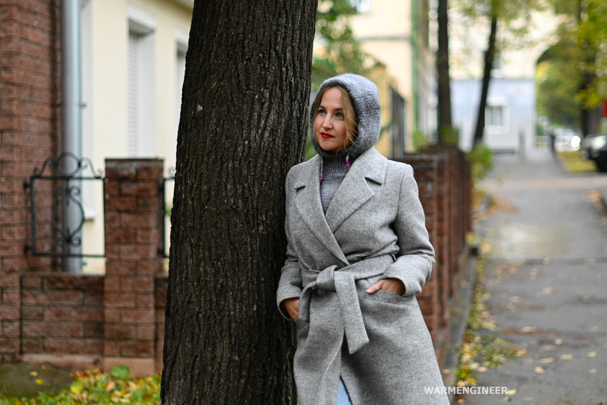 Капюшон из 100% шерсти