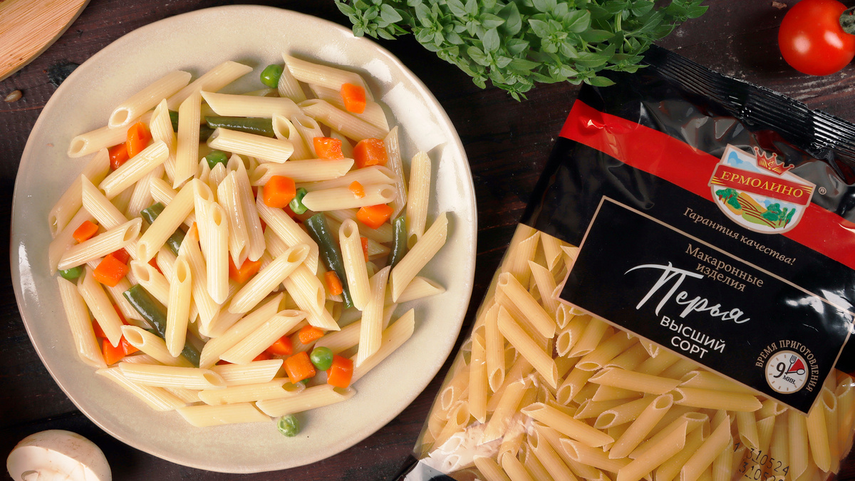Макароны «Перья» ТМ «ЕРМОЛИНО»