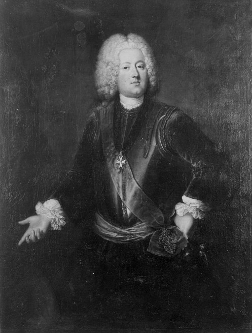 Граф Мориц Карл Линар. Портрет работы А.Песне. 1737 год