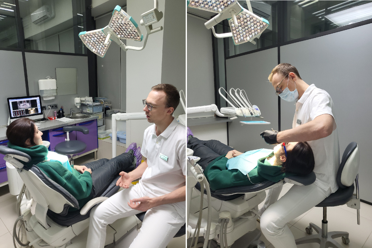 Доктор С.А. Ряховский за работой