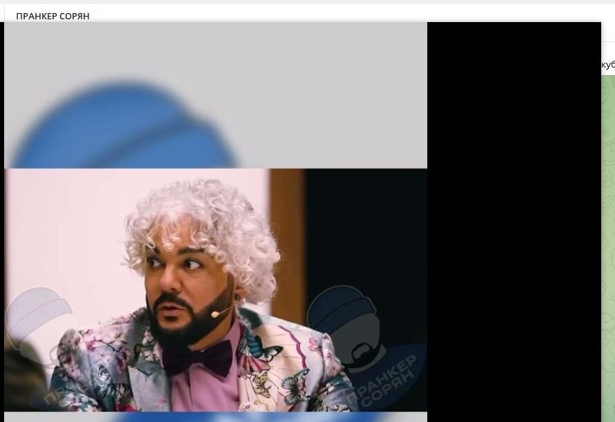    Киркоров, котик... Скриншот: телеграм-канал "Пранкер Сорян"