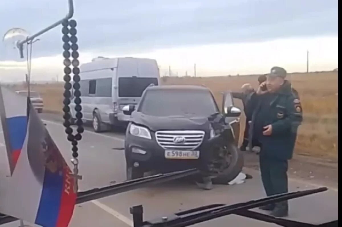    Последствия массовой аварии попали на видео под Волгоградом